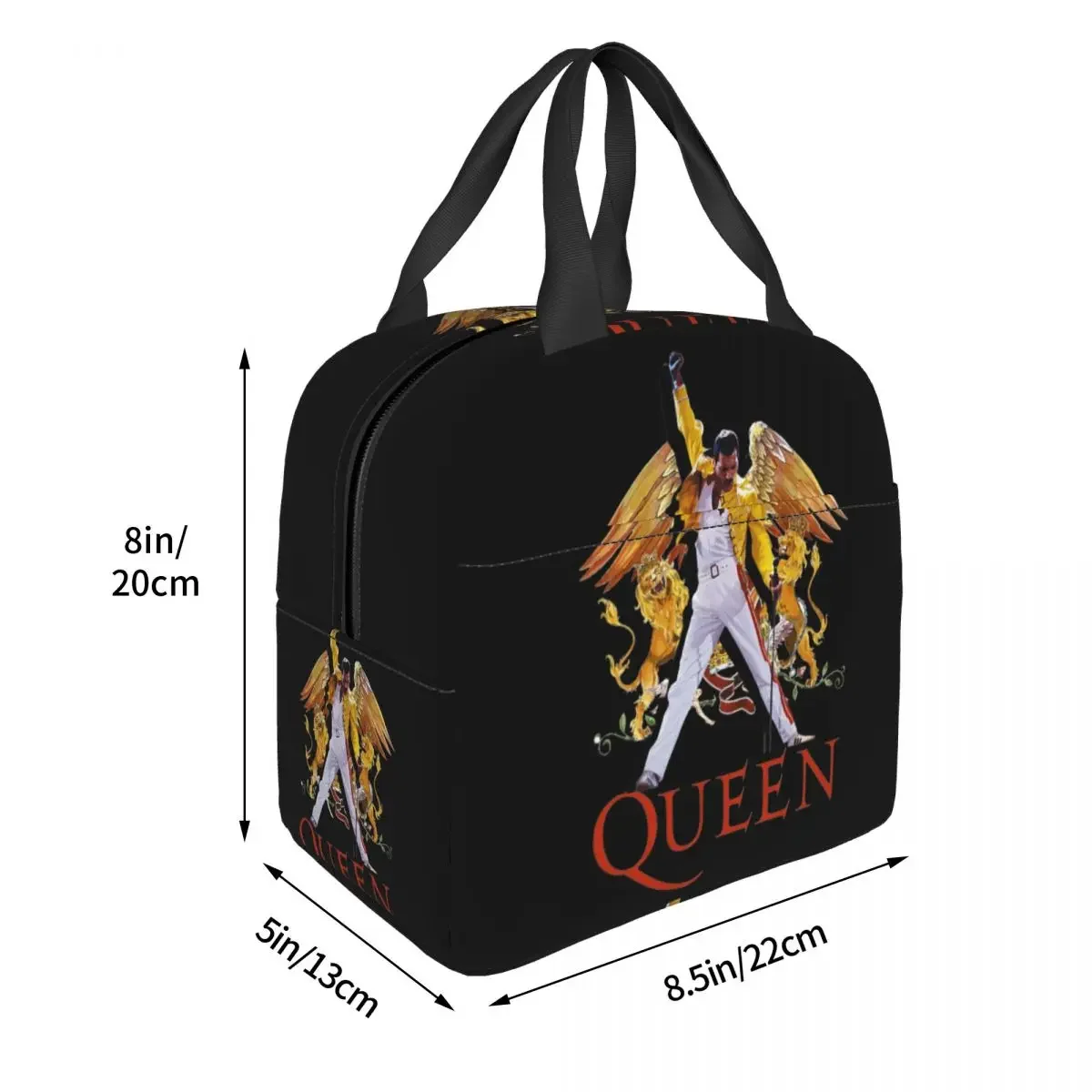 Rock Band Queen Freddie Mercury Lunch Bag Women Cooler Thermal Insulated Lunch Box for Kids School Children Food Picnic Tote