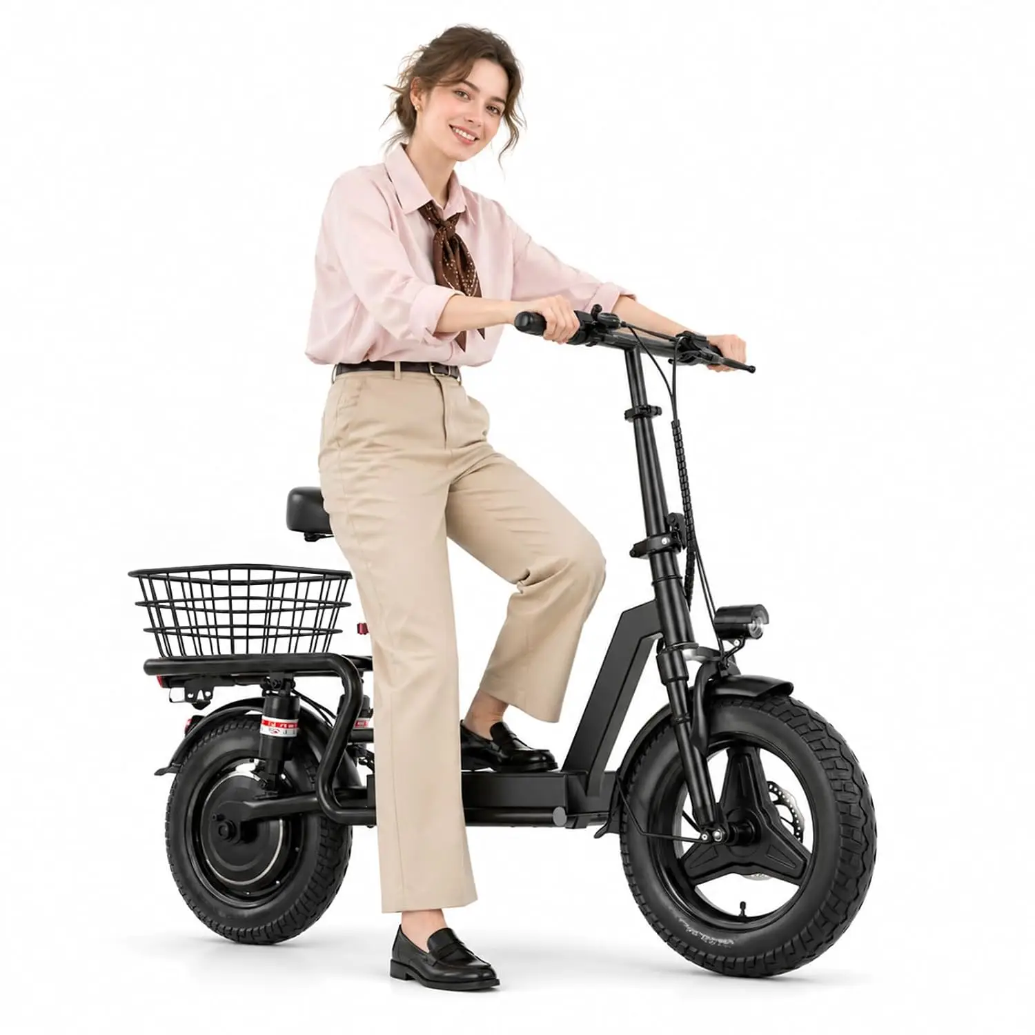 Electric Scooter with Seat for Adults, 1000W Peak Motor, Customized