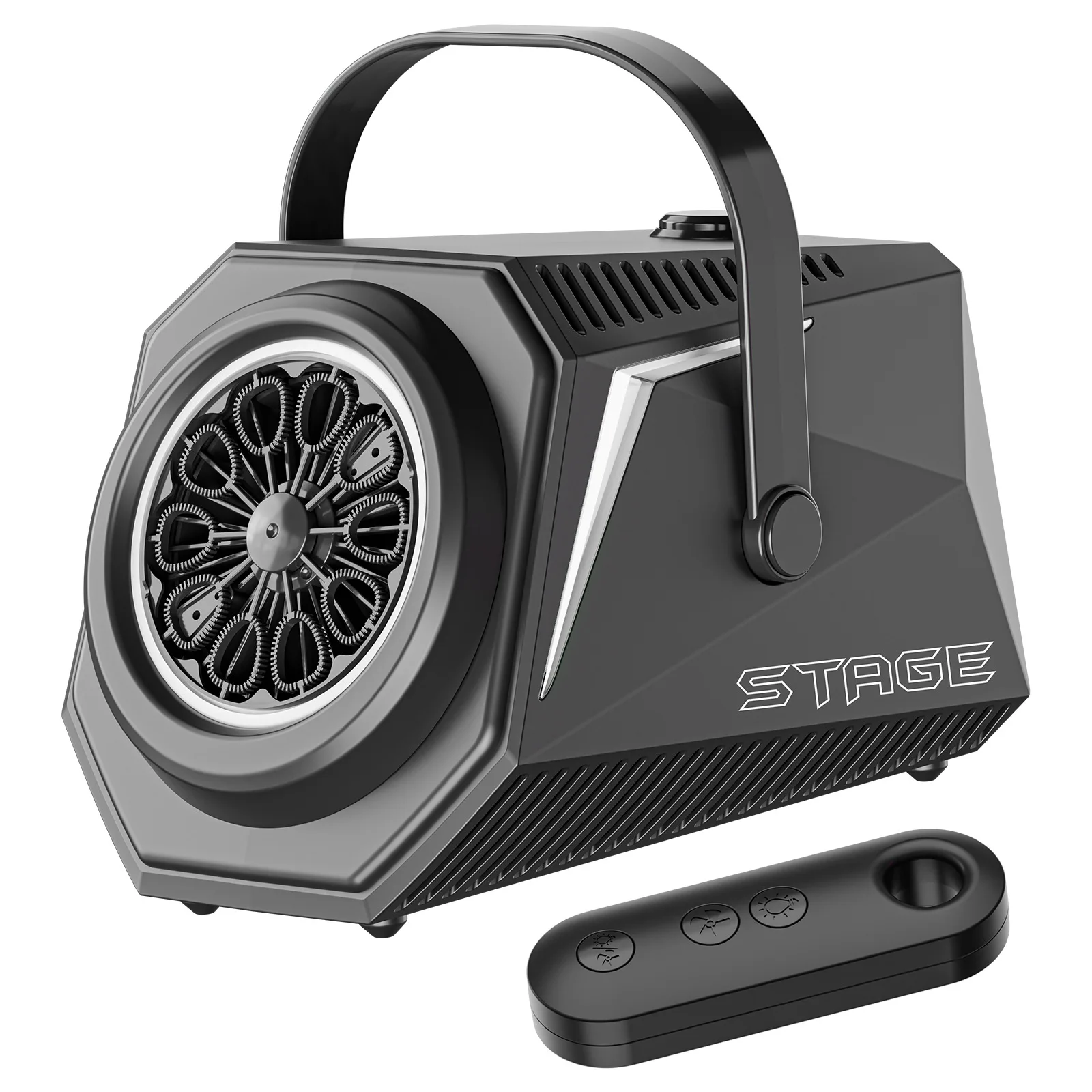 Seifenblasenmaschinen-Upgrade, Seifenblasengebläse, 50.000+ Seifenblasen pro Minute, automatischer Seifenblasenhersteller, angetrieben durch Plug-in oder Batterien, tragbar
