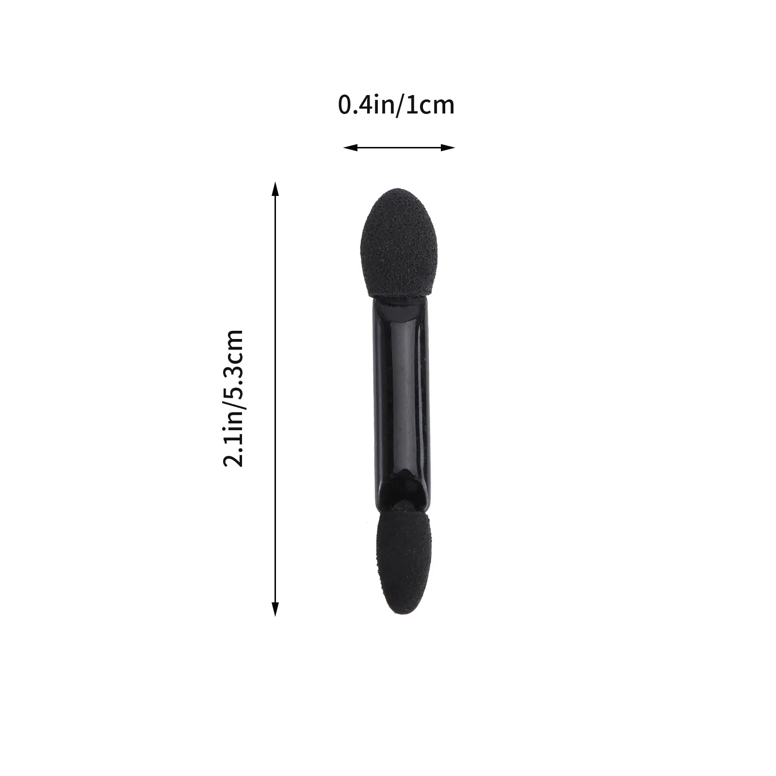 Dual Sided Disposable Eyeshadow Applicator Black Handle Soft Latex Sponge Tips Natural to Dramatic Eye Looks Business Trip