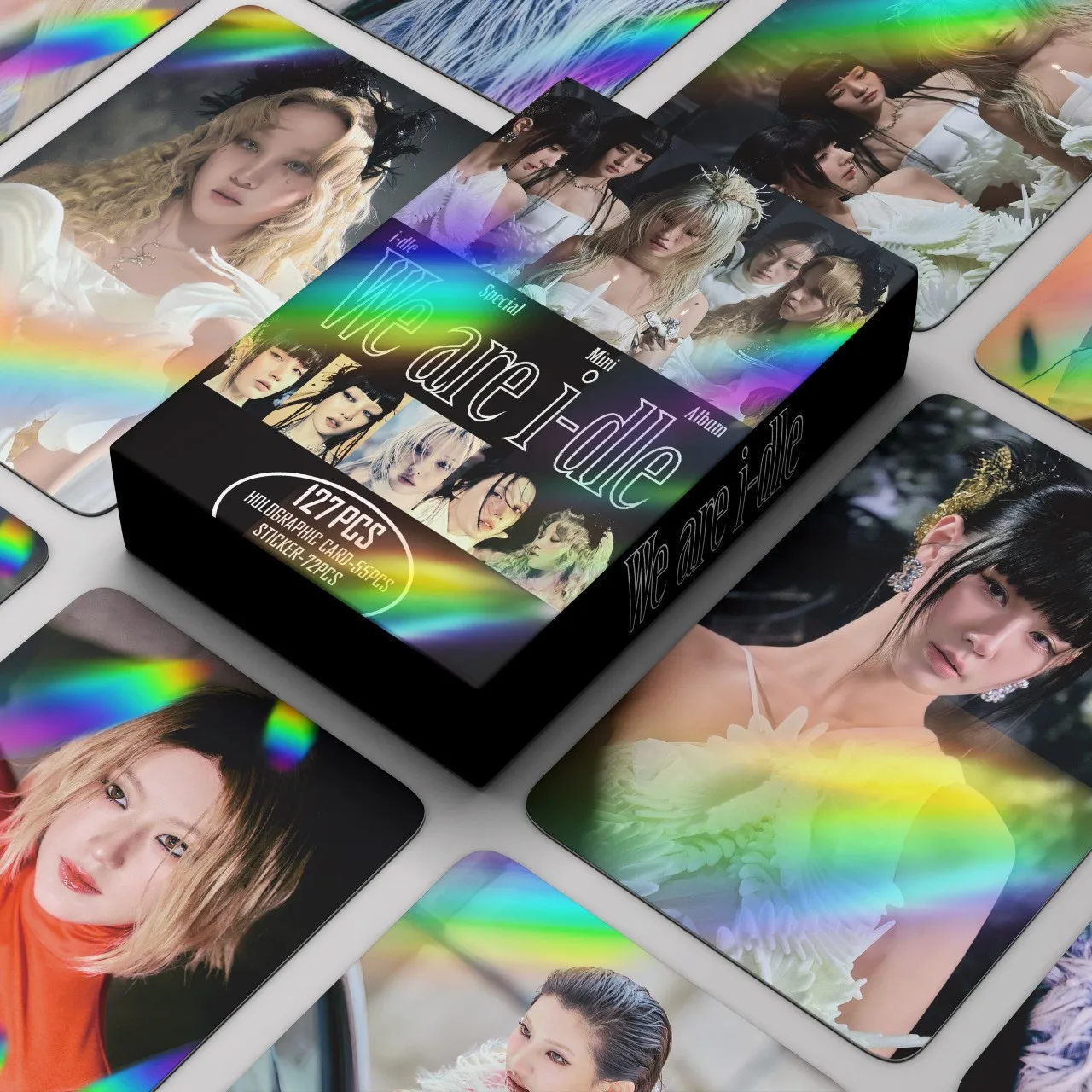

127pcs/set Kpop G-idle NEW Album We are i-dle Lomo Cards Stickers Photocards Photo Print Card SOYEON YUQI MIYEON Fans Gift