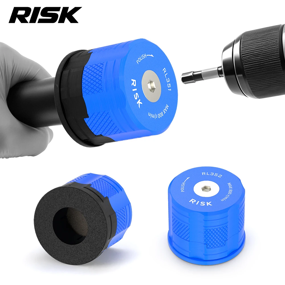 RISK Bike Carbon Fiber Front Fork Tube End Deburring Reamer Polishing Grinding Tool Round Tube Chamfering Tool Chamfer