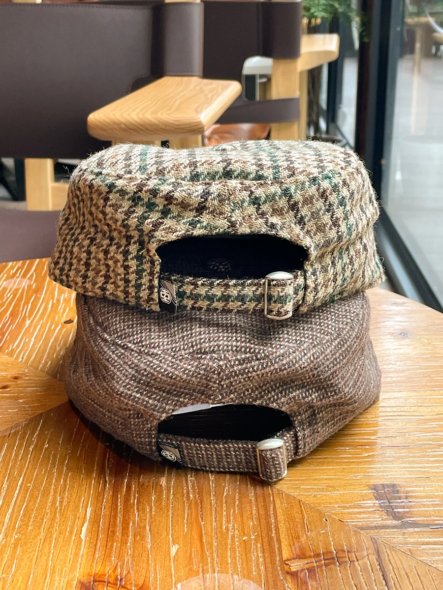 Flat Brim Soft Top Autumn Winter Baseball Cap for Women Street Style Niche Fashion Couple Duckbill Cap for Men Trendy 3