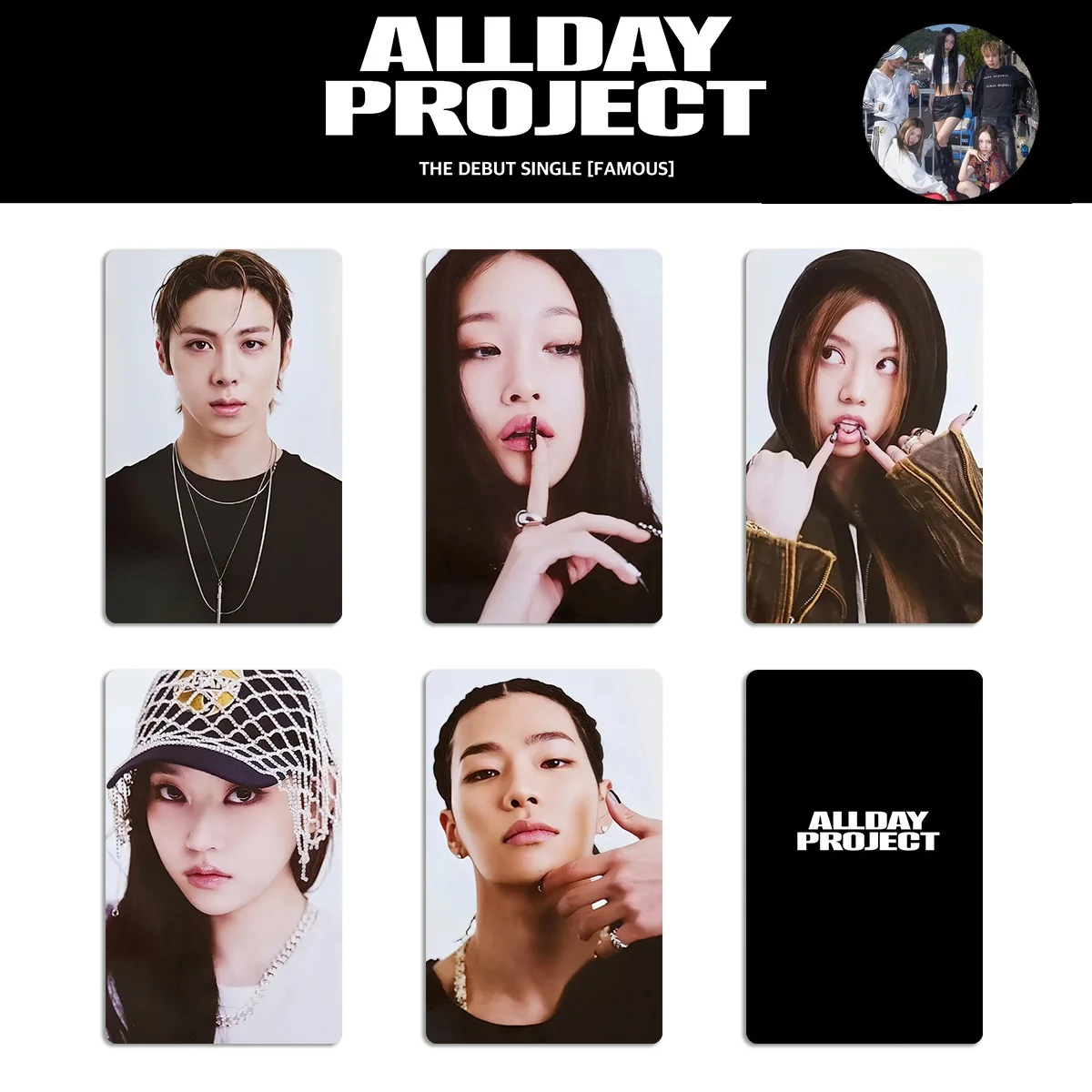 Kpop5Pcs/SET ALLDAY PROJECT LOMO بطاقة ألبوم المبتدأ الشهيرة Annie Tarzan Bailey Woochan Youngseo MS Ver بطاقة سيلفي المشجعين هدية