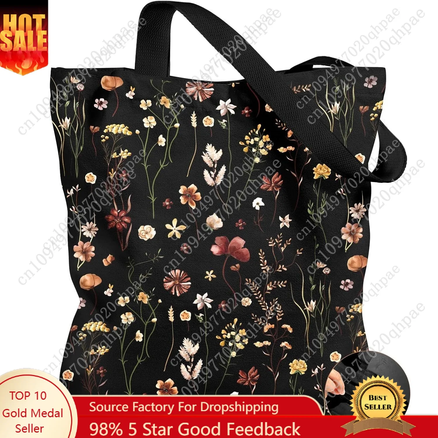 

Canvas Tote Bag for Women – Aesthetic Canvas Bag with Zipper Cute Stylish Reusable Shoulder Totes for Shopping Work Daily Vacati