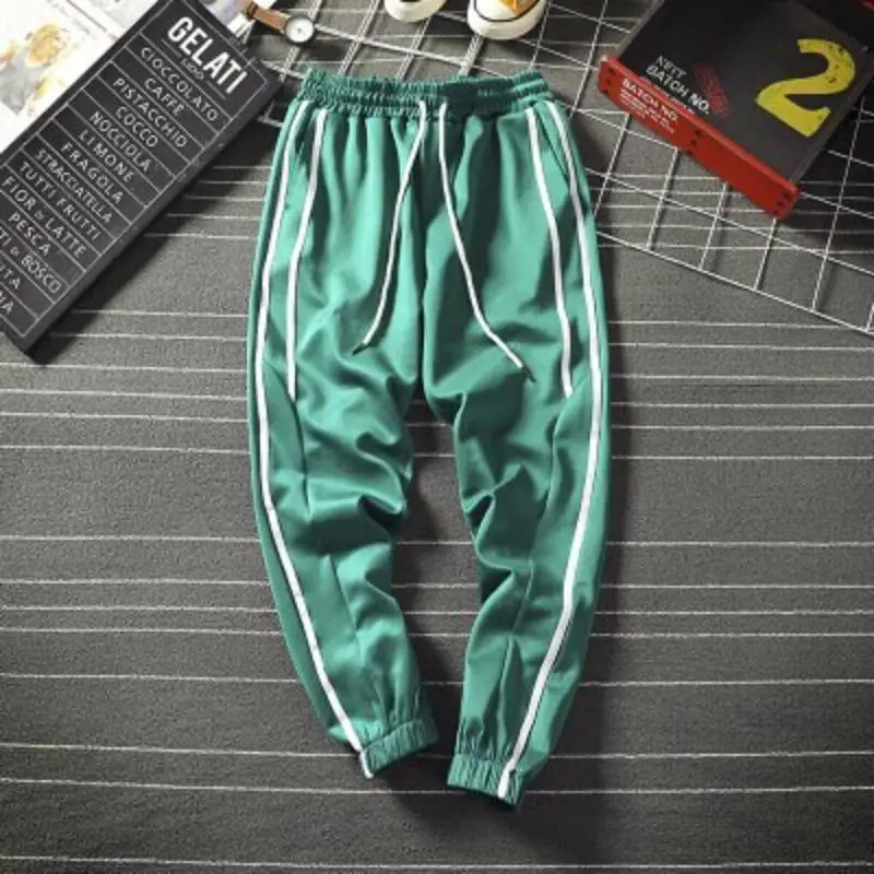 Plus Size M-3XL Men Sport Jogger Pants Casual  Cotton Slim Fit  Gym Sweatpants Long