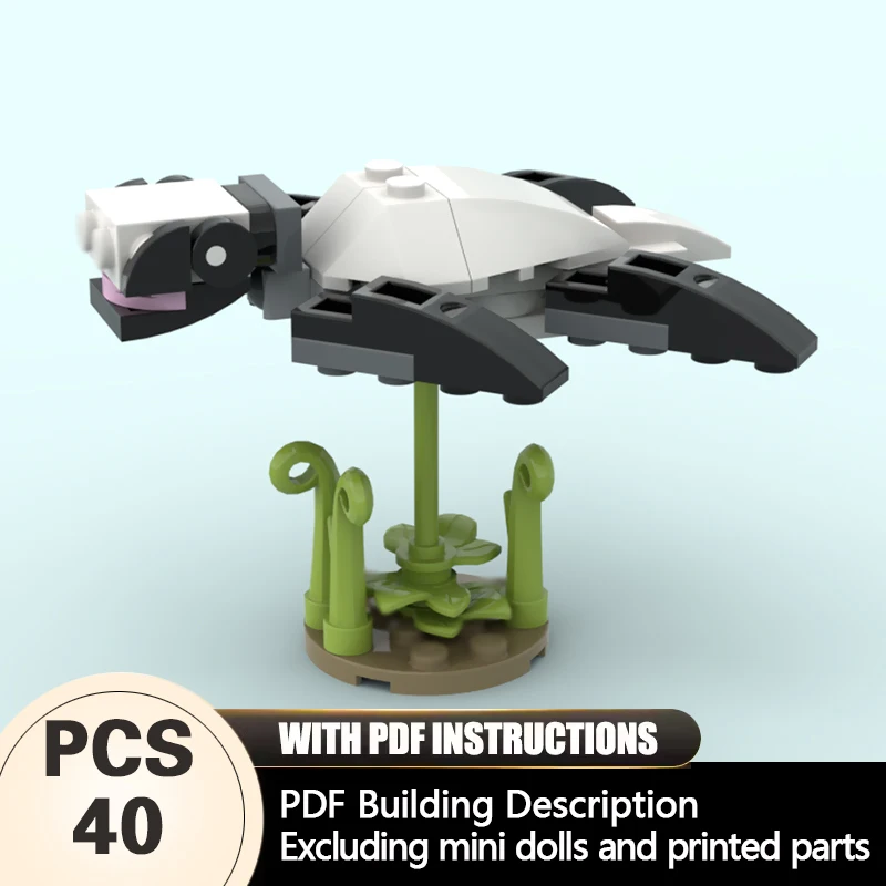 

Creators Animal Series Model MOC Building Bricks Eretmochelys Imbricata Modular Technology Gifts Holiday Assemble Children Toys
