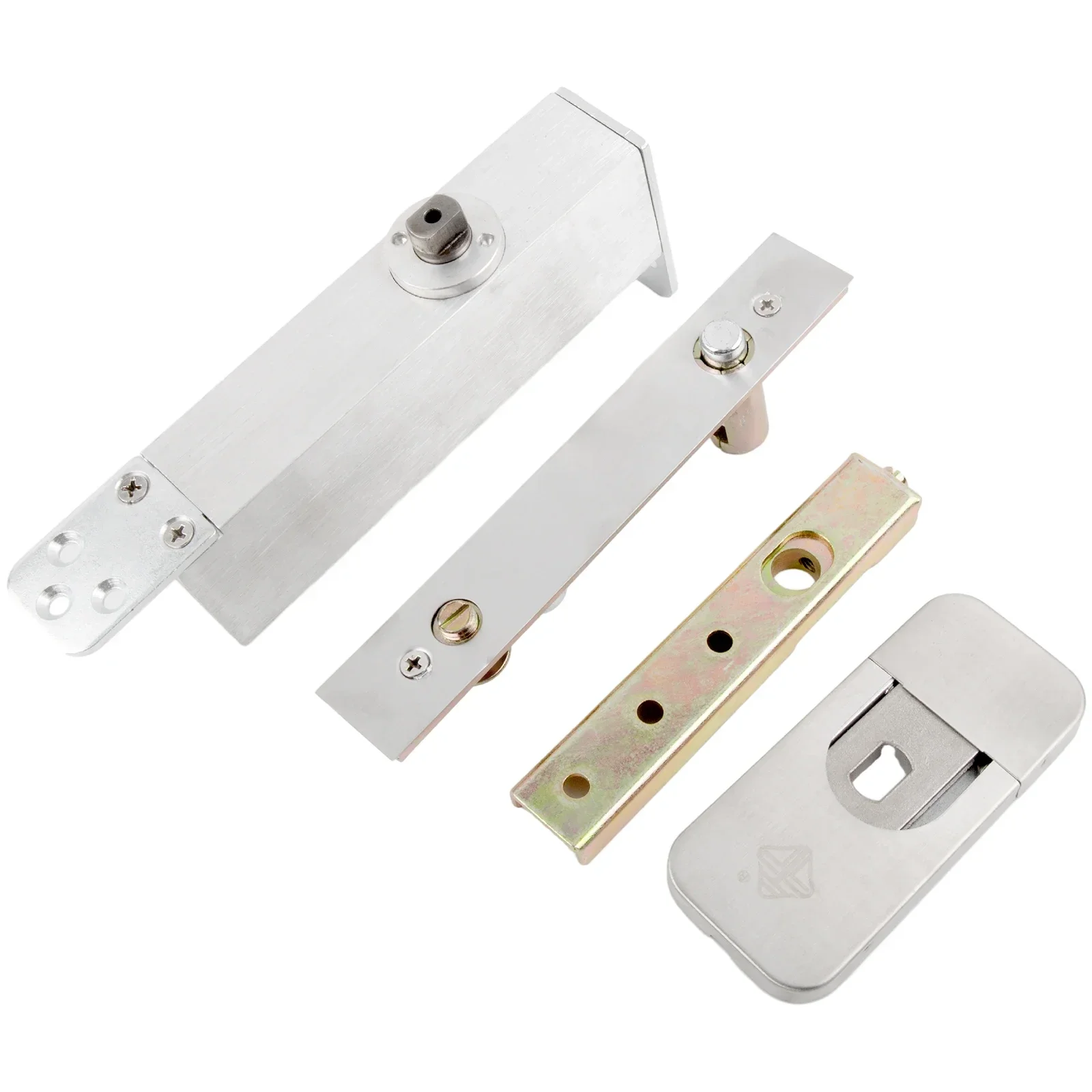 Automatic Hinge Door Pivot Hinges Hydraulic Two-way Opening 1Set 90 Degree Alloy Casting Aluminium Conceal Heavy