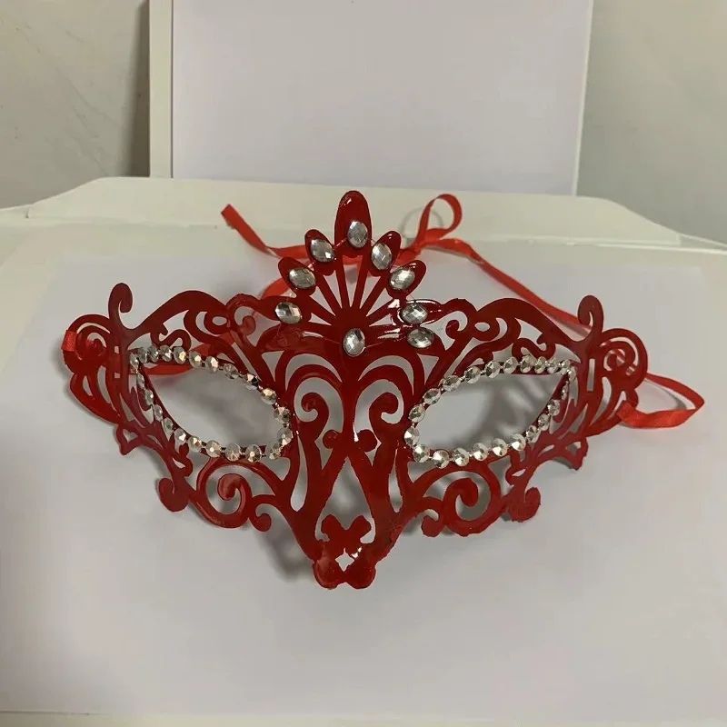 Girl Dance Party Masks  Diamond Venetian Mask Feather Diamond Wedding Carnival Performance Costume Sexy Lady Mask Masquerade