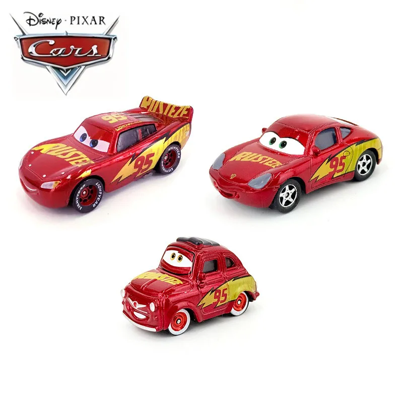 

Disney Pixar Cars 2 3 Lightning McQueen Mater 1:55, литая под давлением металлическая модель автомобиля, подарок на день рождения, развивающие игрушки для детей и мальчиков