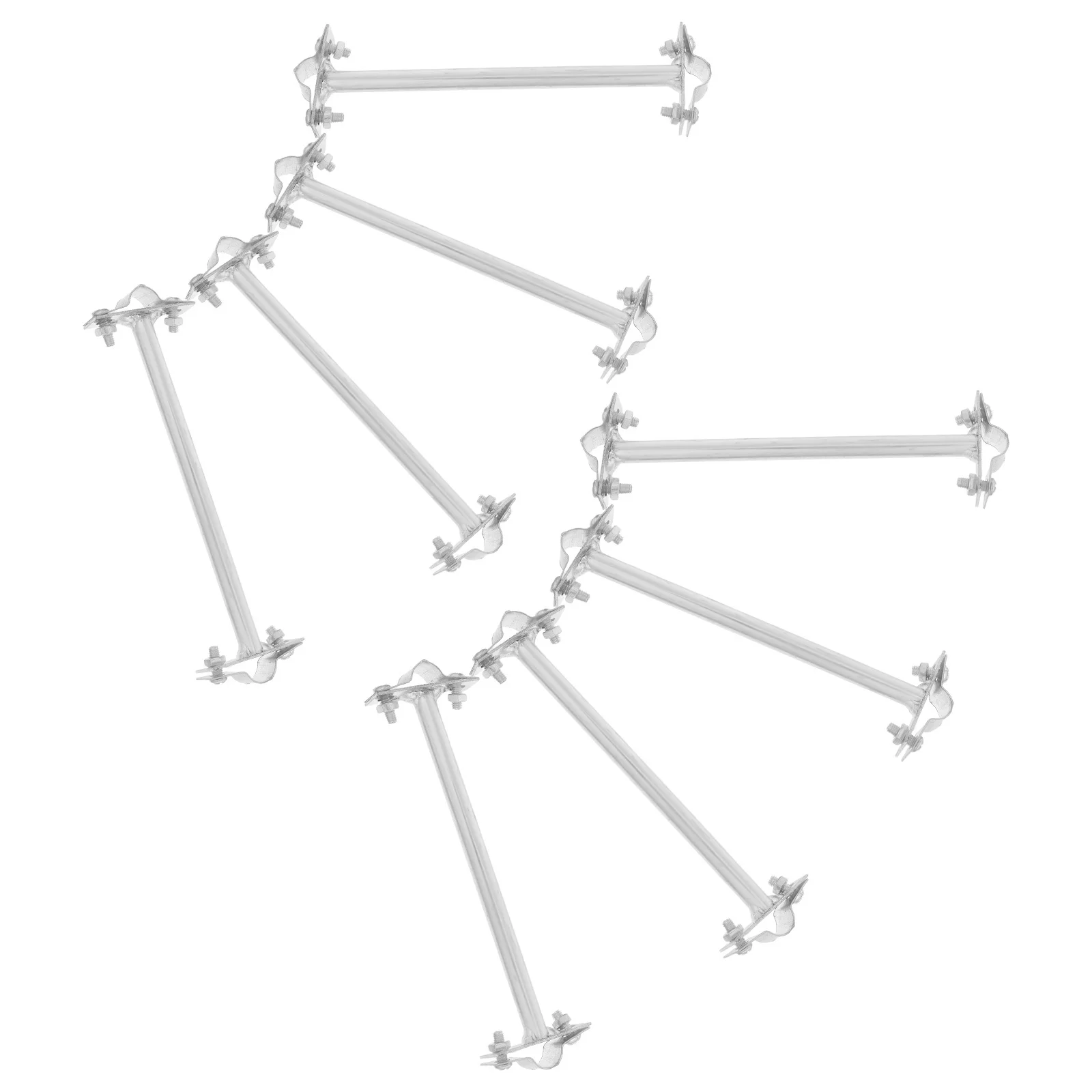 8pcs Bracket Heavy Duty Weather-Resistant Support Clips For Outdoor Lights Protection Mount Wall Roof Installation