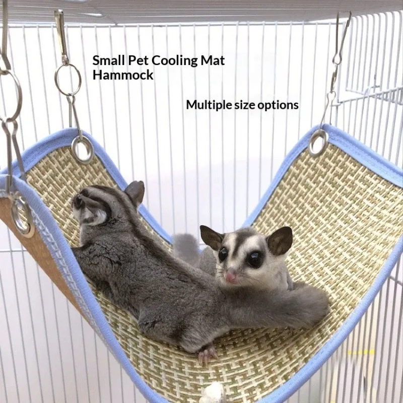 

Pet Hammock For Rats Summer Cool Bed For Hamster House Nest Sleeping Bag Rodent Cage Hanging Tree Bed Small Animals Supplies
