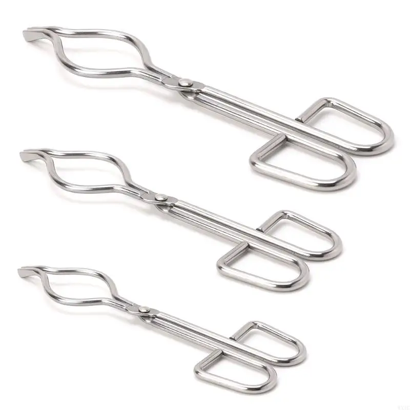 WXTC Foundry Tongs Stainless Steel Crucible Metal Refining Casting Tool Crucible Tongs Labwares Lab Tools