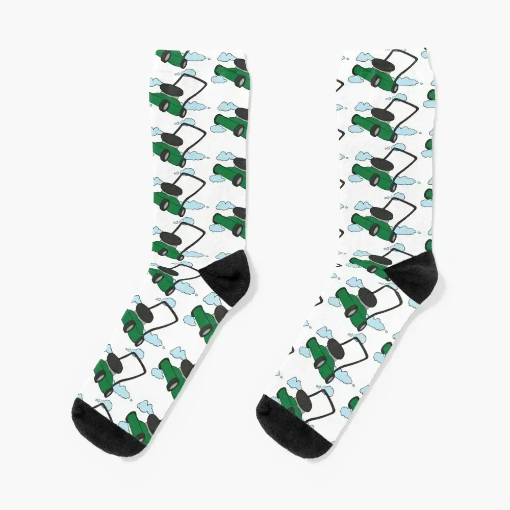 Lawn Mower In The Sky Socks hip hop cute moving stockings cotton Socks Male Women's