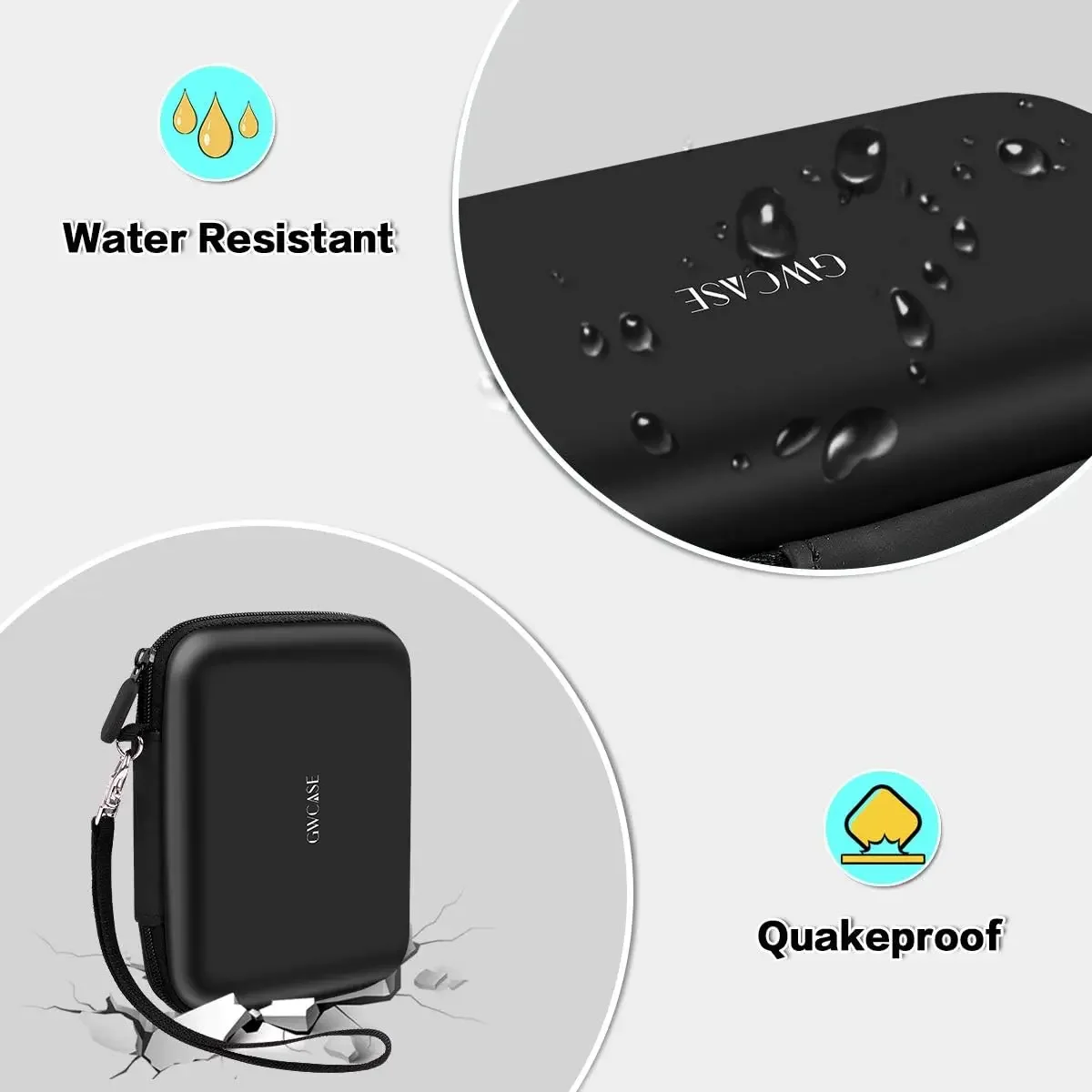 Case Compatible with Samsung T7/ for T7 Touch External Solid State Drive/2 Pack Samsung SSD and Cables