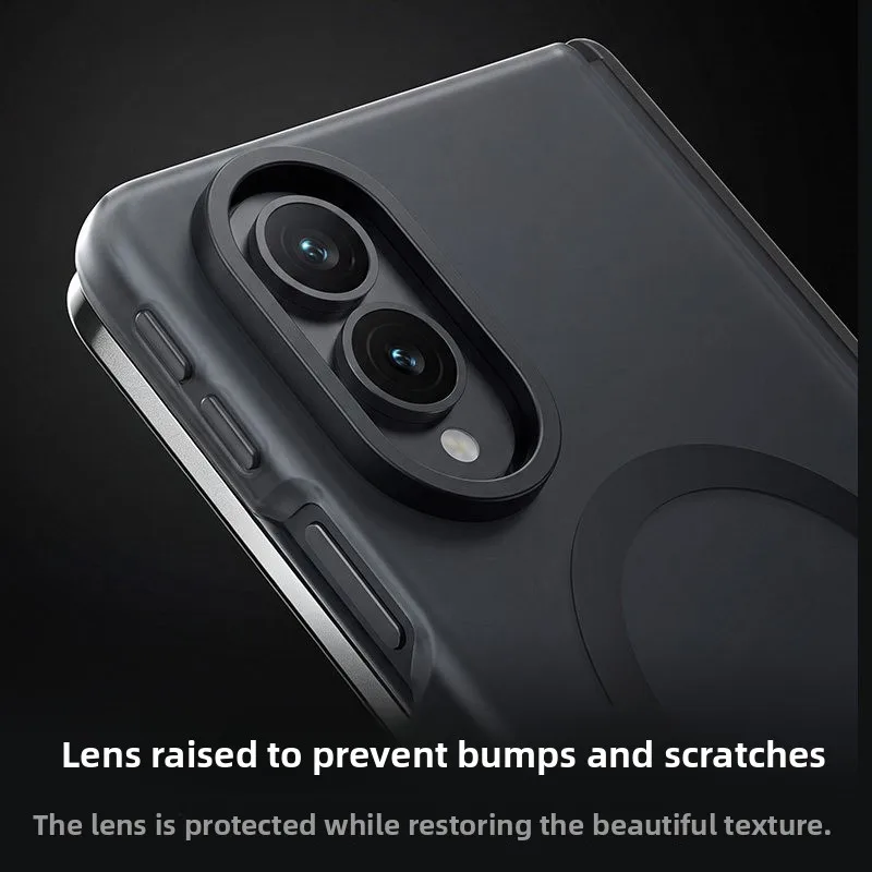 Magnetic Skin-Feel Shockproof Phone Case for Samsung Galaxy Z Fold8 Fold 8 Hinge Protection Shockproof For Magsafe Slim Cover