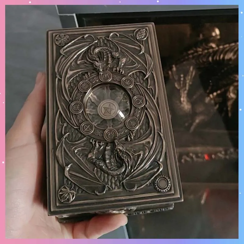 

Leviathan Fantasy Retro European Storage Box Tarot cards Gothic Witchcraft Jewelry Box Office Home Desktop Decor Collection Gift