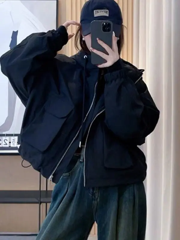 

Корейская зимняя женская парка из хлопка с флисовой подкладкой, теплая повседневная куртка в американском стиле