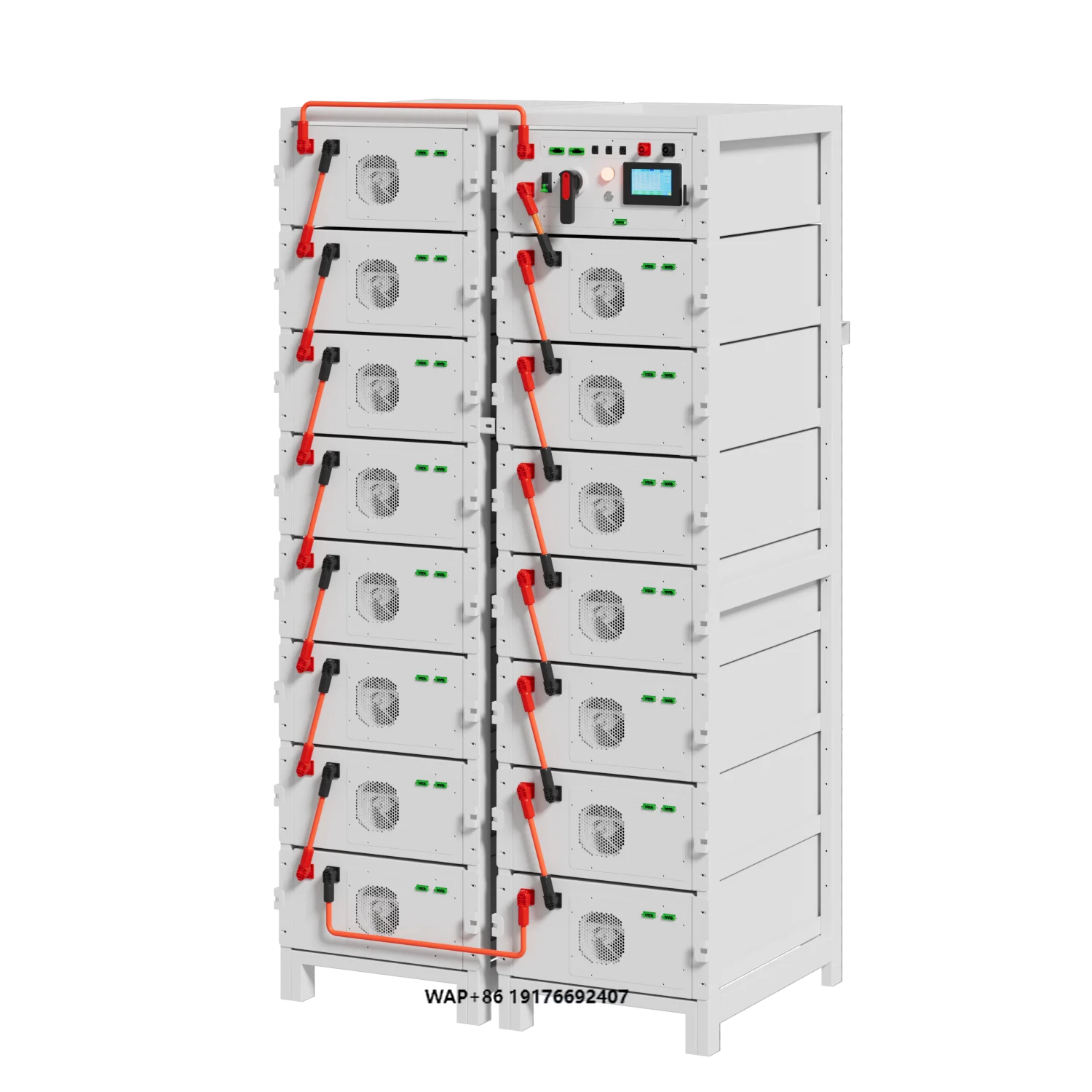 Rack-Mounted 51.2V 314ah High Voltage Lithium Solar Battery Pack HV Energy Storage Lithium Ion Batteries 100kwh 150kwh 200kwh