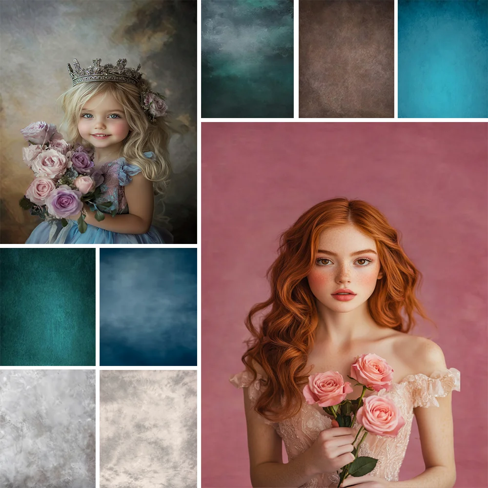 

Abstract Photography Backdrop Gradient Solid Wall Photobooth Background Adult Baby Portrait Photozone Shooting Props