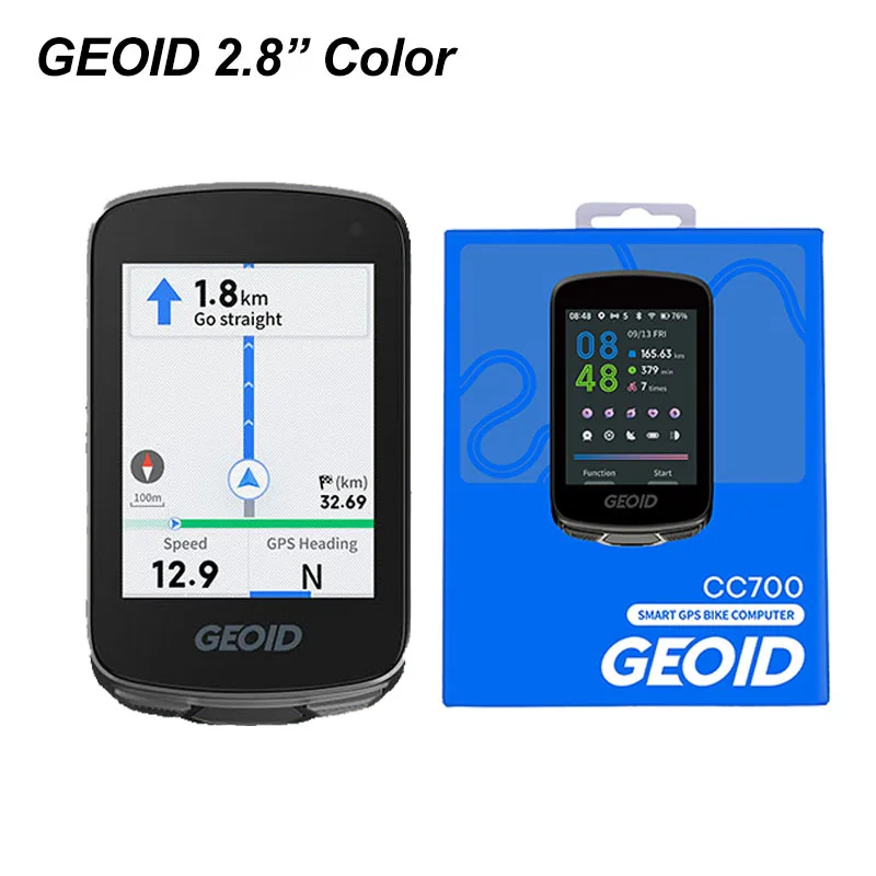 

GEOID CC700 GPS Bike Computer 2.8inch Color Screen Route Navigation Bicycle Speedometer BLE WIFI ANT Waterproof Cycling Odometer