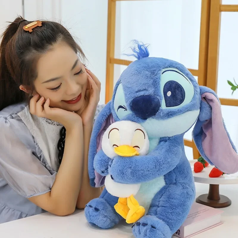 30 ซม.บทบาทเล่นอุปกรณ์เสริม Stitch Lilo เป็ดน่ารัก Stitch การถ่ายภาพ Props คริสต์มาสของขวัญวันเกิดเด็ก