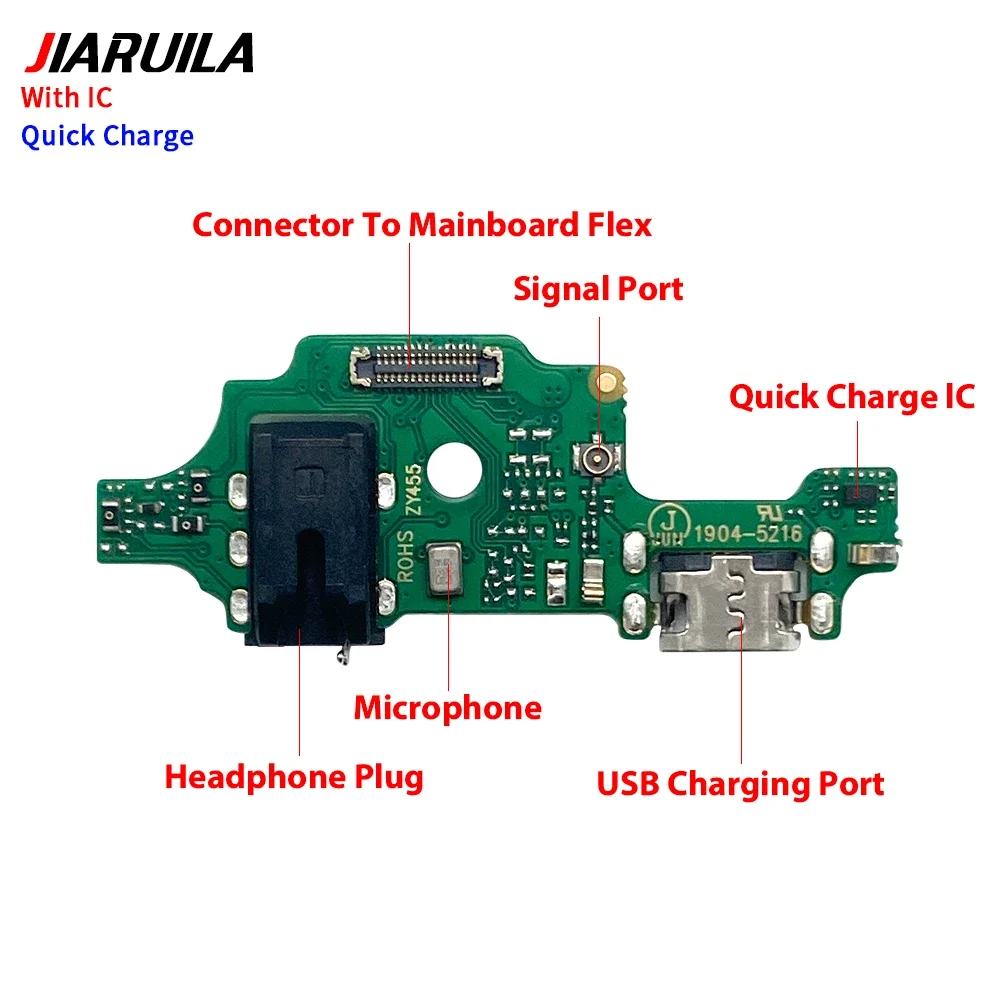 10Pcs Charging Port Flex Cable For Infinix Hot 6 Hot 40i Spark 7 Pro Tecno Pop 2 Plus USB Charger Dock Connector With Microphone
