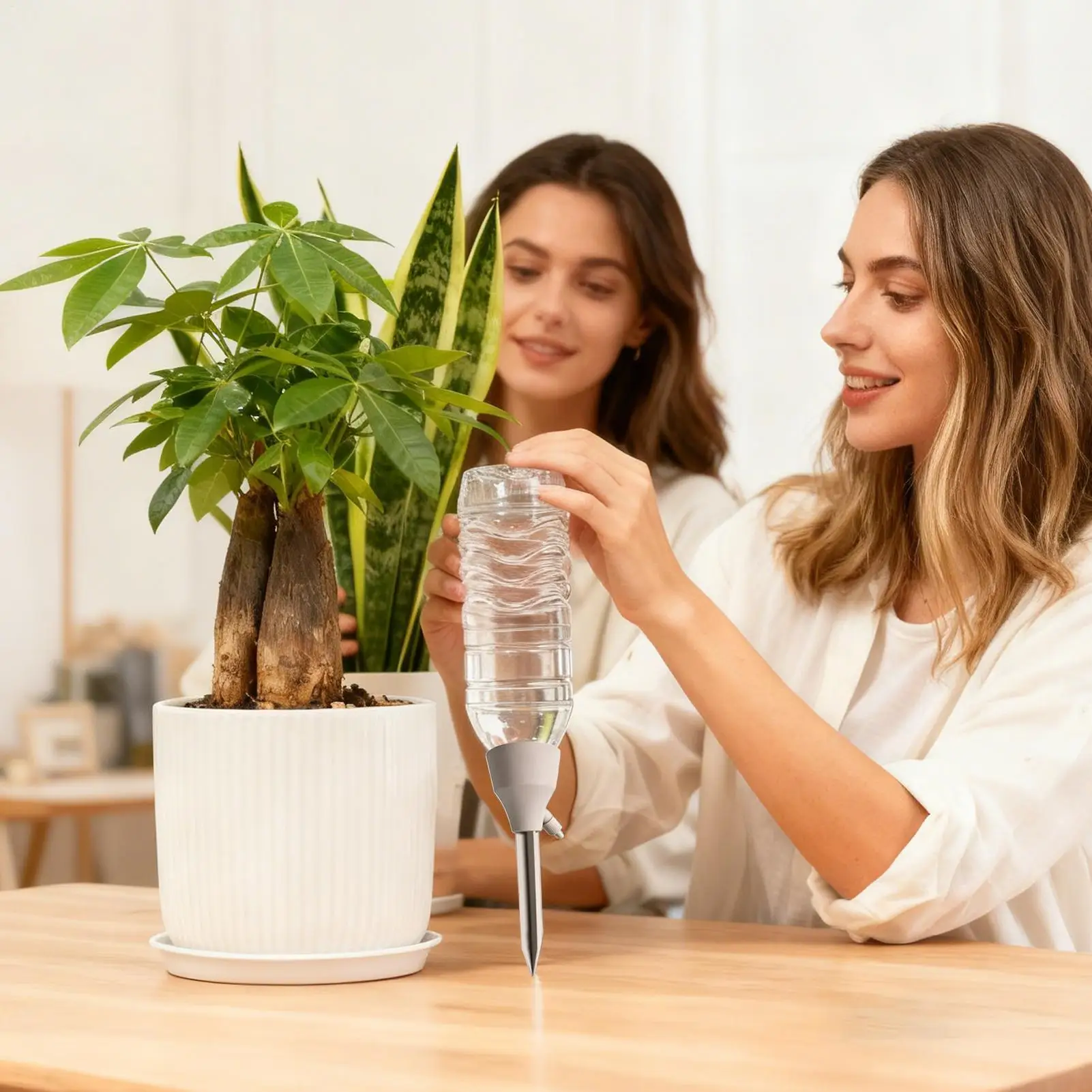 Watering Spikes For Indoor Plants 3 Pieces Automatic Irrigation Dripper Plant Watering Devices With Control Valve For Indoor
