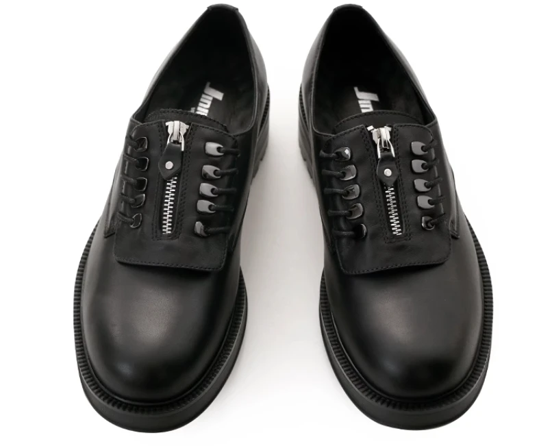 Hight Quality Spring New Street Style Height Increasing Leather Shoes For Men's Black Hombre Teenagers Daily Casual Dress shoes