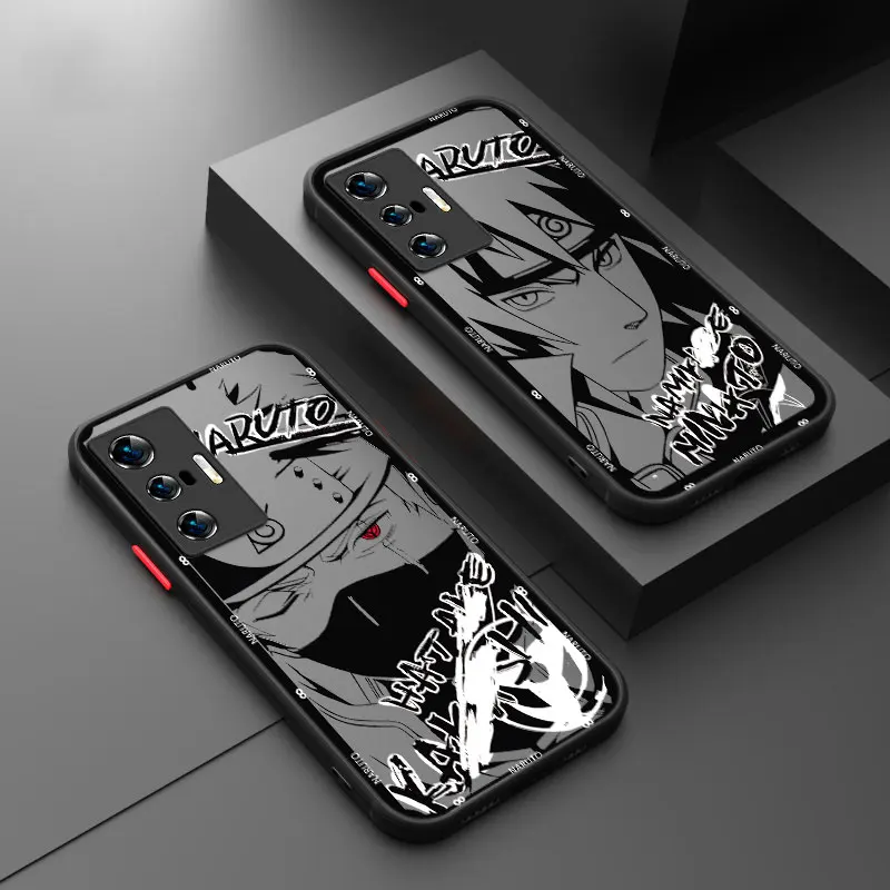 Black N-Narutos Art Phone Case For Vivo X70 Pro Y02 Y15 Y22 Y76 S Y16 Y17 Y20 Y21 Y27 Y35 Y50 Y72 Y75 Y77 Y78 Y85 Y91 Y93