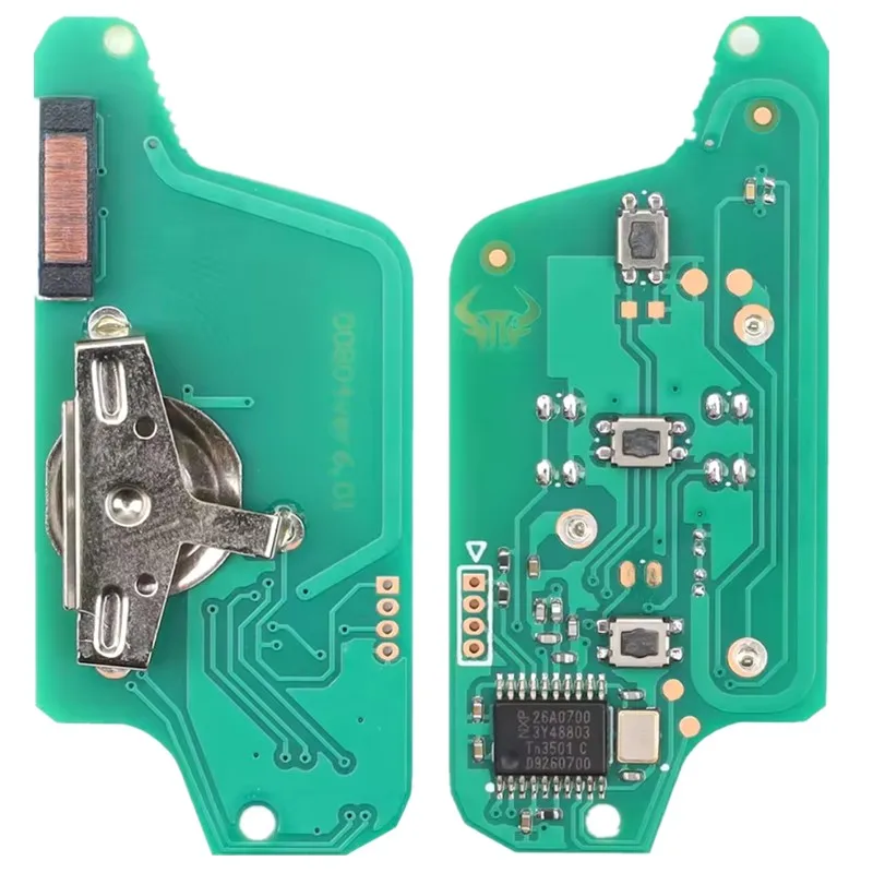 3 knoppen 433 MHZ ID46-PCF7941 CE0523 Filp Afstandsbediening Slimme Autosleutel Voor Citroen C1 C2 C3 C4 C5 Berlingo Picasso Voor Peugeot 207 307