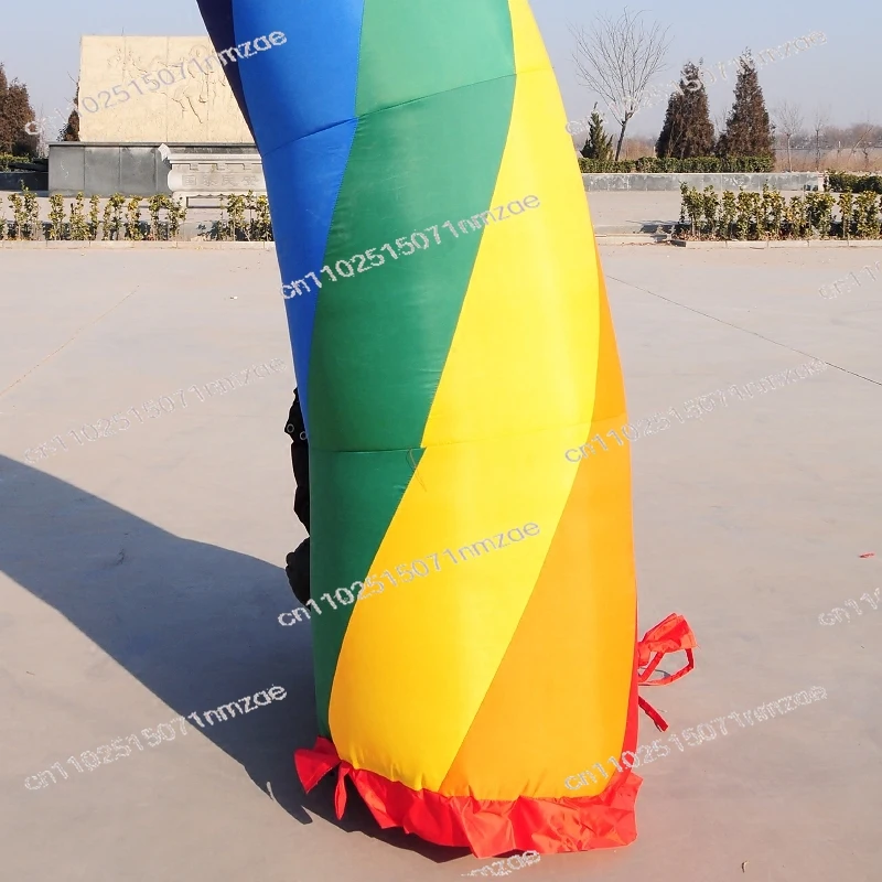 

Надувная арка-ворота 6 м, разноцветная радужная арка для открытия, свадеб, детских праздников и мероприятий, с воздуходувкой