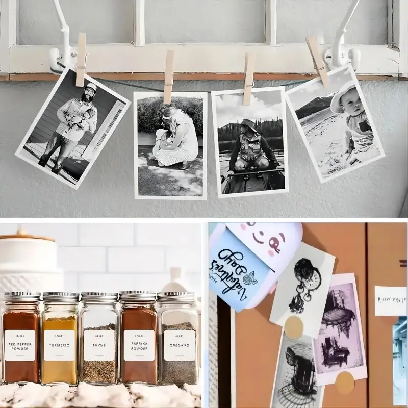 Portable Mini Handheld Printer 57mm Width Single Self-Adhesive Color Thermal Paper Wireless Used Colorful Adhesive