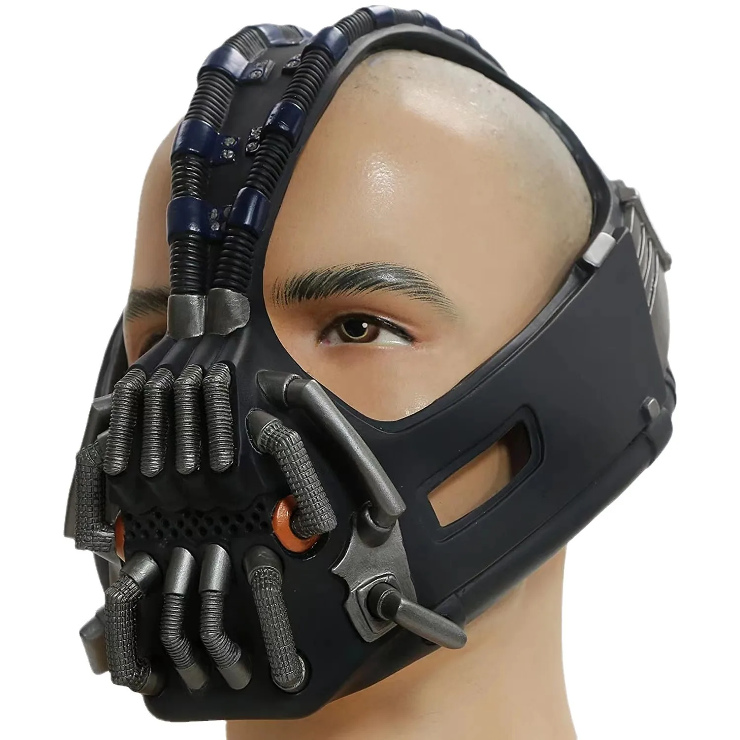 الرعب دور اللعب غطاء رأس الملابس Bane قناع فيلم فارس الظلام تأثيري اللاتكس قناع هالوين حفلة الكبار خوذة