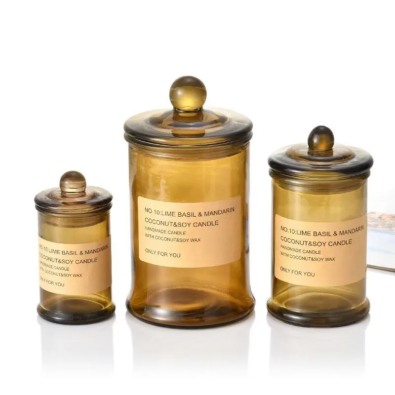 Glass Candle Cover Aromatherapy Candle Glass Cover Eternal Life Flower Bedroom Decoration Candle Glass DIY Making Dustproof jar