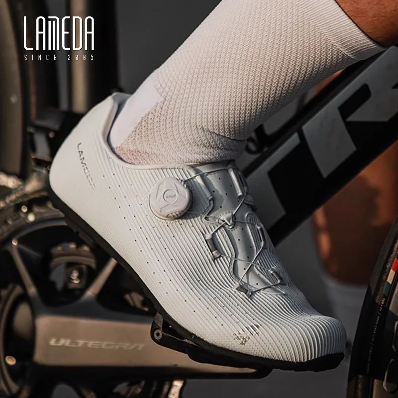 LAMEDA Professional Cycling Shoes Men Women Locking Deodorizing Antibacterial Breathable Nylon Carbon Fiber MTB Road Bike