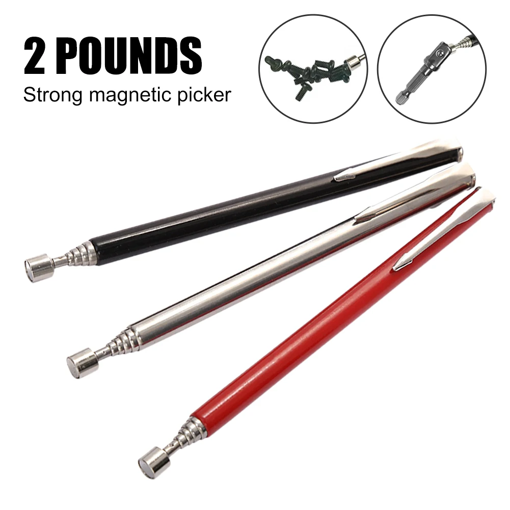 Mini Portable Telescopic Magnetic Magnet Pen Extendable Pickup Rod Stick for Picking Up Nut Bolt Handy Tool