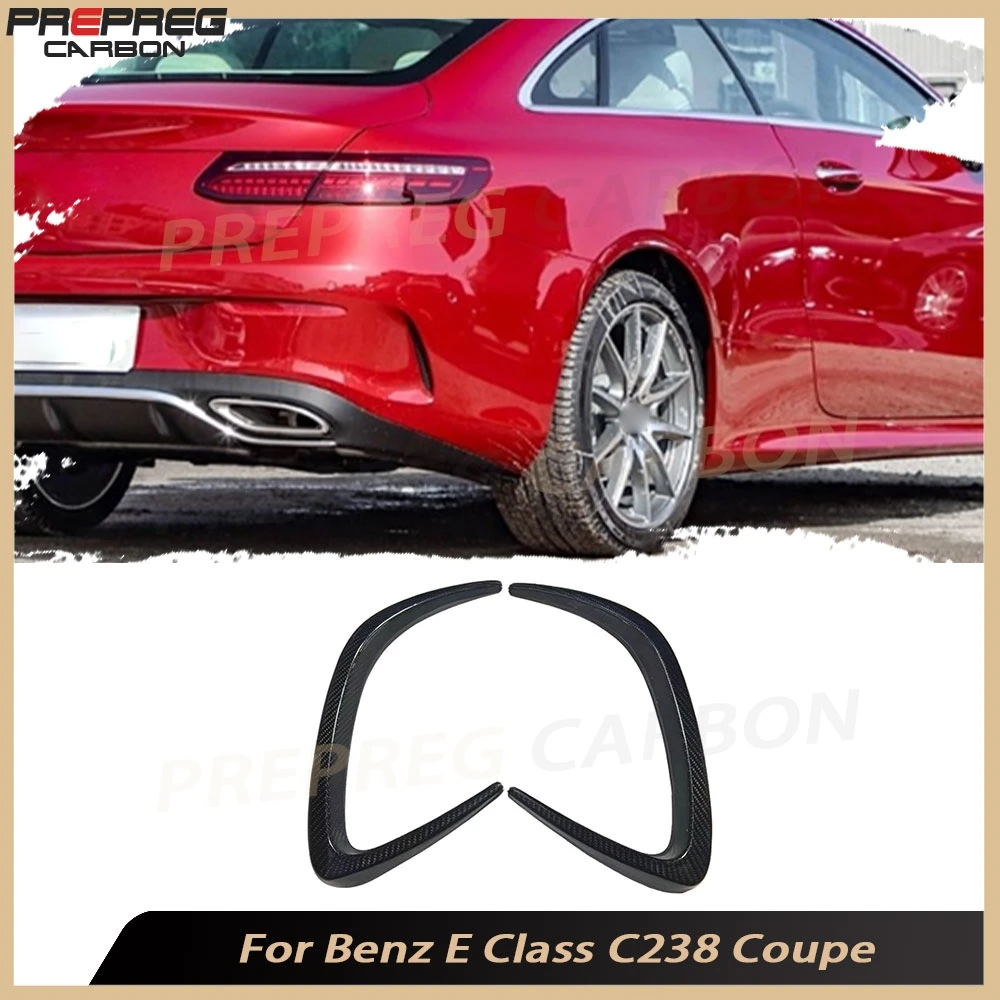 

Для Benz E Class C238 Coupe Sport E53 AMG 2021-2023 Спойлер заднего бампера Боковое крыло Углеродное волокно Задние клапаны Canard Автомобильные аксессуары