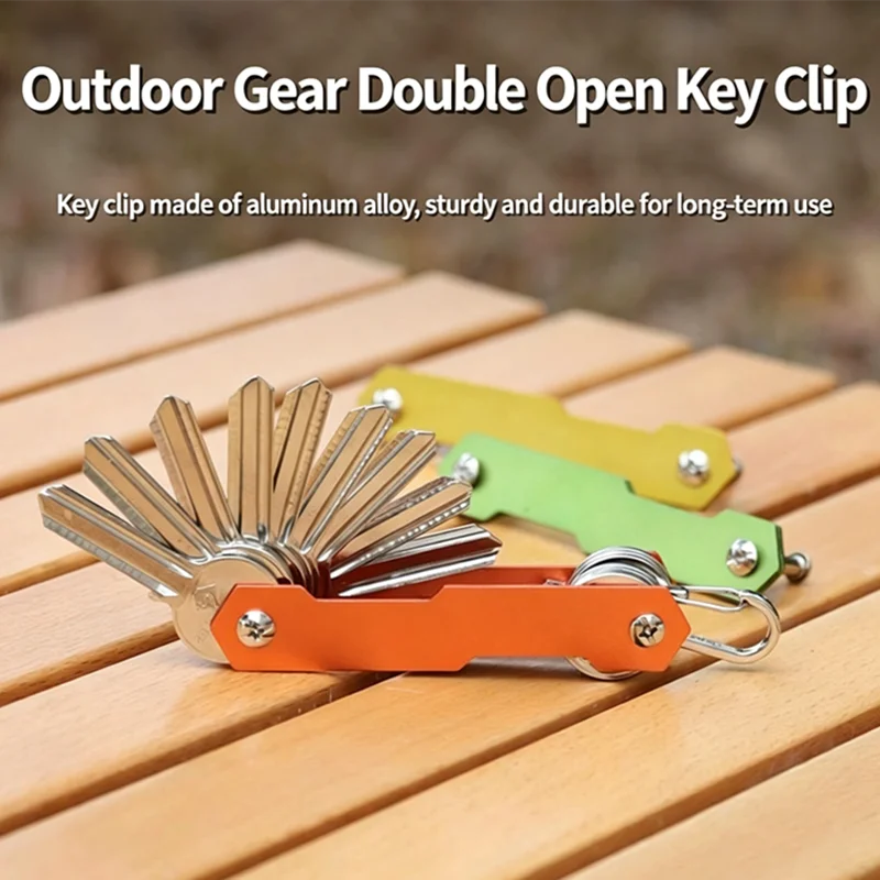 Smart Key Organizer Holder Pouch Bag Keychain Keyring Ring Compact Aluminum Wallets Portable Multi-functional Key Holder Bag