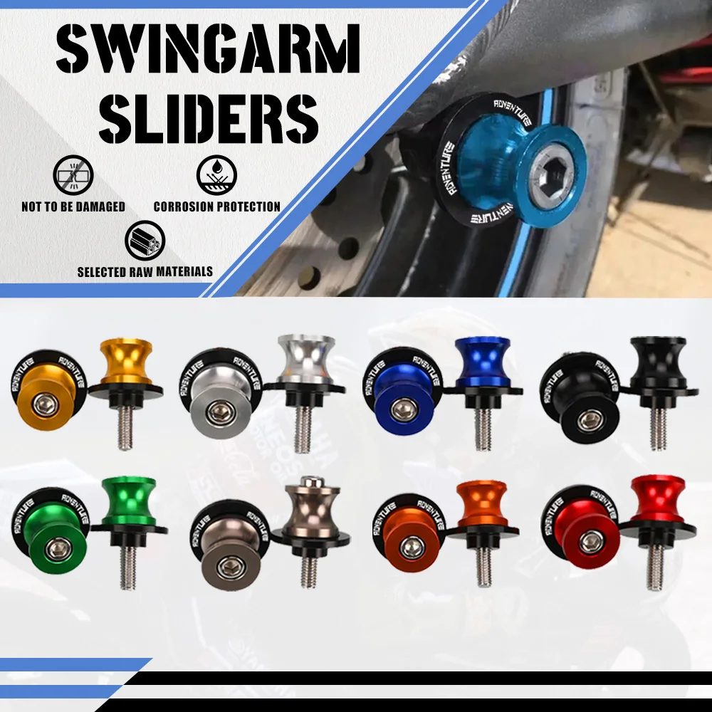 Swingarm Spools For 690 790 890 950 990 1090 1190 1290 Adventure Duke Enduro SMC R 2004-2021 2021 Slider Screw Stand Adapter