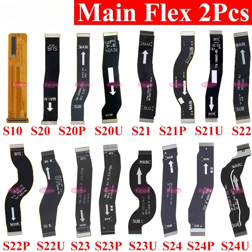 2 шт. гибкая основная плата для Samsung Galaxy S22 S21 S24 S20 S23 Ultra Plus S918 S911 S916 S711 S916 S928 S906 G988 S908 ЖК-дисплей