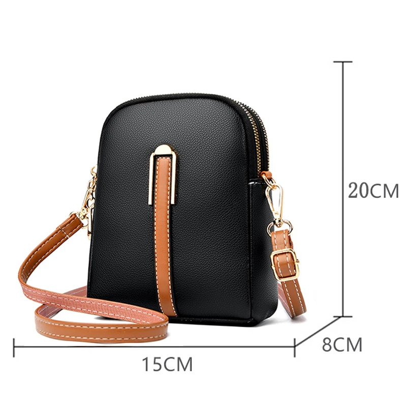 2024 New Women Genuine Leather Handbag Female Tote Purse High Quality Solid Color Cow Leather Shoulder Crossbody Bags For Women