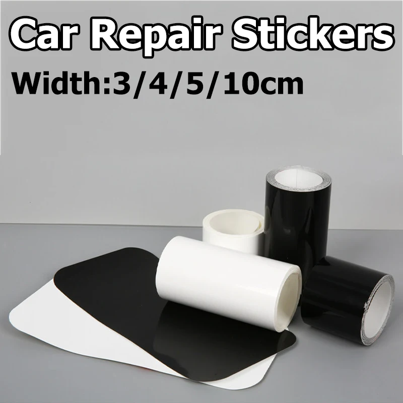 3/4/5/10CM Car Decoration Scratch Sticker Creative Black/White Wrap Anti Scratch Window Door Protection Film Waterproof