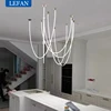 모던 북유럽 LED 대형 라인 펜던트 램프, 긴 샹들리에, 거실 계단 케이스, 로비 빌라 프로젝트, 미니멀리스트 걸이식 조명 5