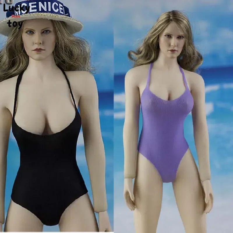 

1/6 scale Sexy swimsuit with Beach cap Clothing set for 12in Female Soldier action Figure Toy collection Accessories