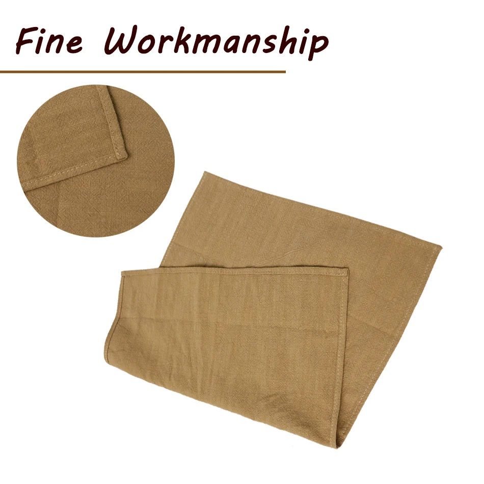 30X45 CM Thick Napkins Ramie Fabric Comfortable and Soft Washable Reusable Hemp for Kitchen Wedding Dining Party