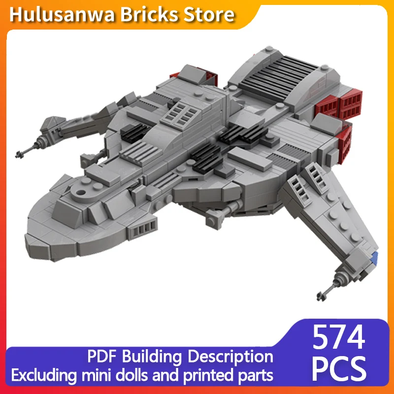 

Популярные фильмы, модель MOC, строительные кирпичи, космический маленький крейсер, модульные технологии, подарки, праздник, сборка, детские игрушки, костюм