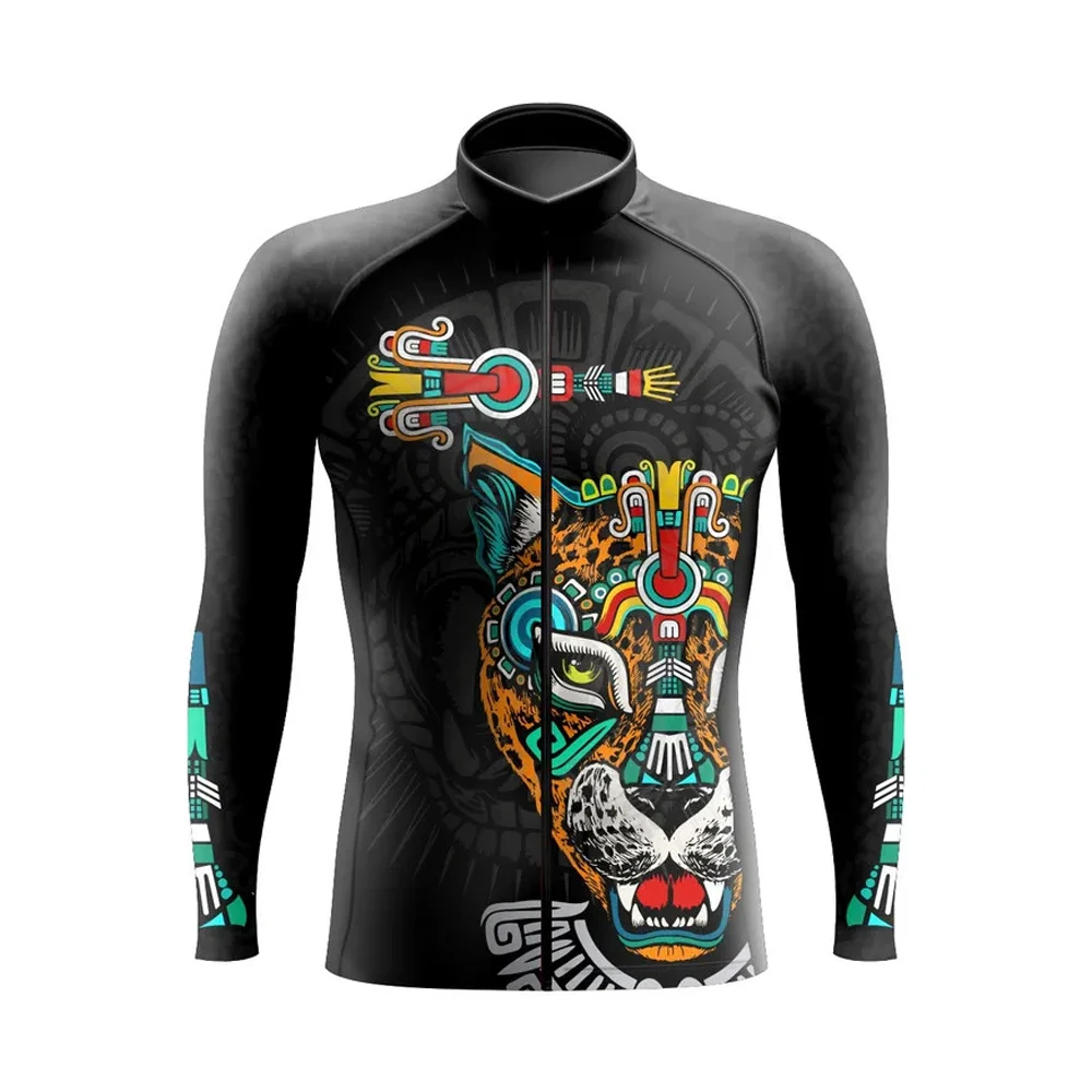 Windproof Men Long Sleeve Cycling Jersey WINTER FLEECE &THIN Spring Autumn Cycling Equipment Bike Clothing