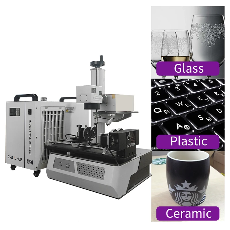 

Настольный УФ лазерный маркировочный станок Chuke 3 Вт 5 Вт JPT, стеклянная керамическая задняя крышка под заказ, печатная бутылка, стакан, чашки, гравировка