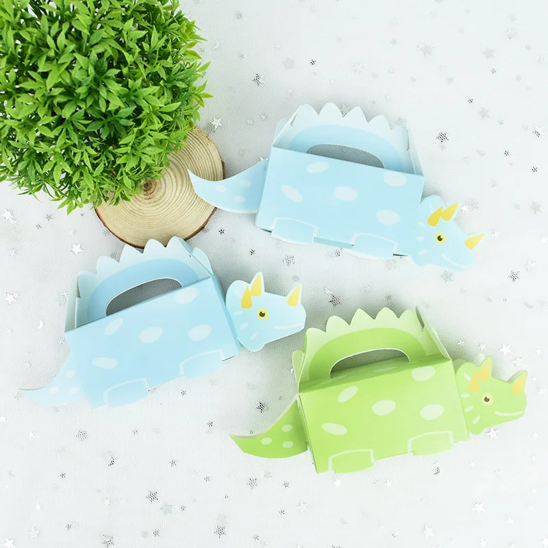 

10pieces Dinosaur Candy Box Theme Party Supplies Biscuit Packaging DIY Birthday Baby Shower Gifts Boxes Holiday DIY Accessories